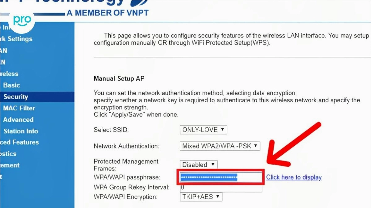 Hướng dẫn chi tiết cách đổi mật khẩu wifi trên laptop đơn giản và an toàn nhất 13 Nhập mật khẩu mới vào ô tương ứng và nên tạo mật khẩu mạnh