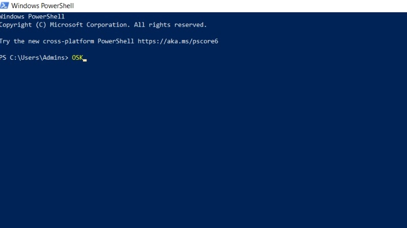 Hướng dẫn chi tiết cách bật bàn phím ảo trên laptop cực đơn giản 31 Nhập từ khóa OSK và enter