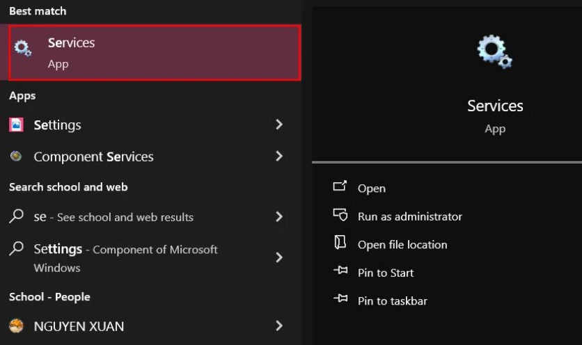 Hướng dẫn chi tiết cách làm cho laptop chạy mượt hơn trên hệ điều hành Windows 7 8 Nhấp vào biểu tượng Windows trên màn hình, sau đó tìm và nhấp vào Services