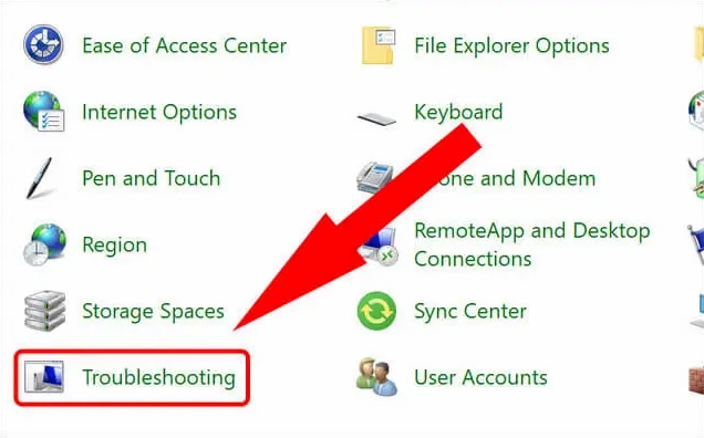 Hướng dẫn chi tiết cách bật camera trên laptop nhanh chóng và hiệu quả 14 Nhấp vào Troubleshooting