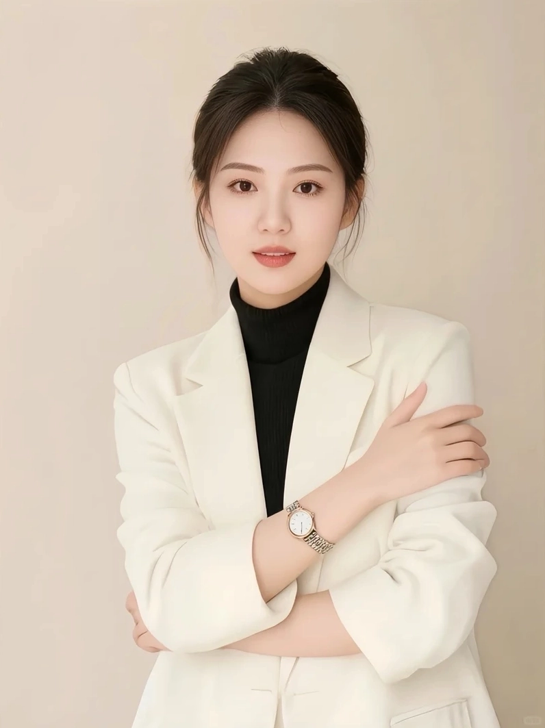 Nữ nhân viên công sở xinh đẹp thanh lịch trong bộ đồ văn phòng