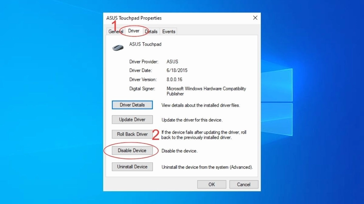 Nút bấm vô hiệu hóa phần cứng tạm thời bên trong thẻ quản lý trình điều khiển