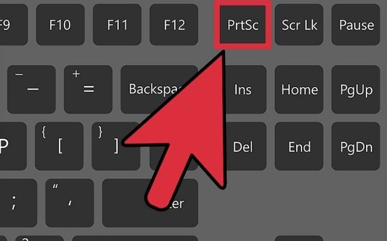 Nút Print Screen dùng để thực hiện cách chụp màn hình máy tính win 7 trên bàn phím