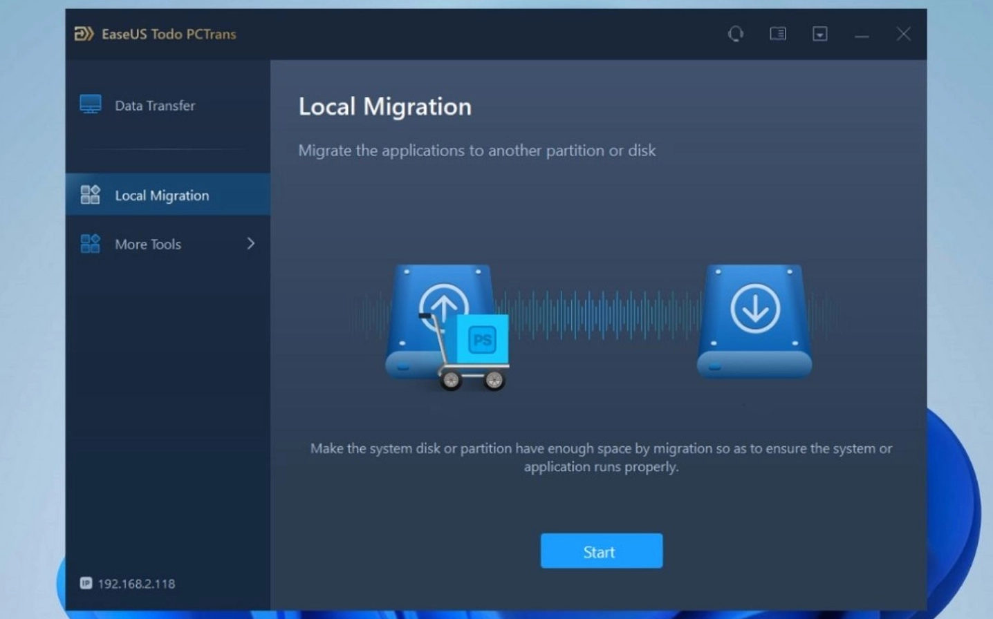 Phần mềm EaseUS Todo PCTrans hỗ trợ chuyển dữ liệu nhanh chóng