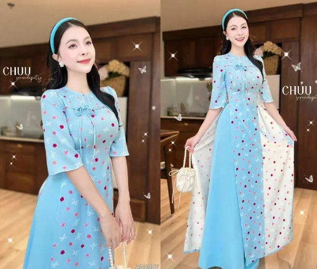 Phong cách áo dài cách tân trẻ trung mang đến luồng gió mới cho thời trang Tết