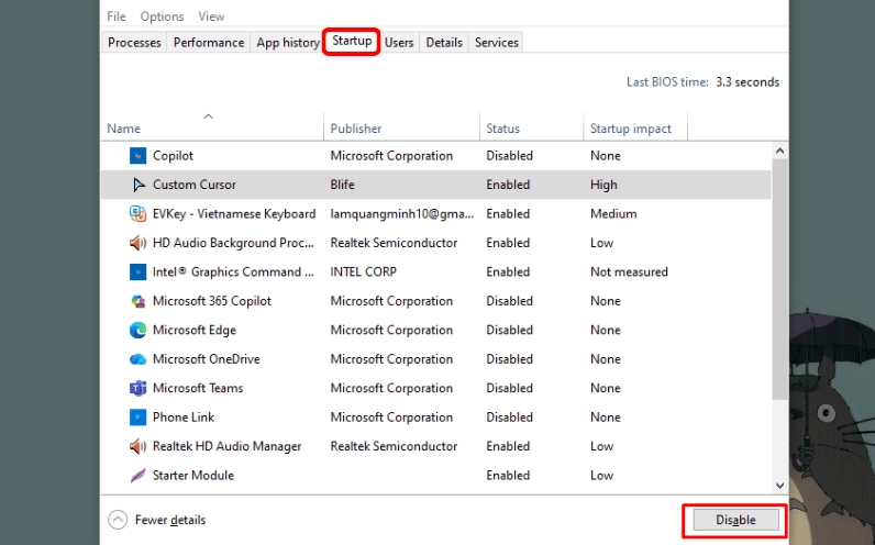 Hướng dẫn chi tiết cách dọn rác laptop an toàn và tăng tốc độ xử lý nhanh nhất năm 2026 30 Quản lý các ứng dụng tự khởi động cùng Windows