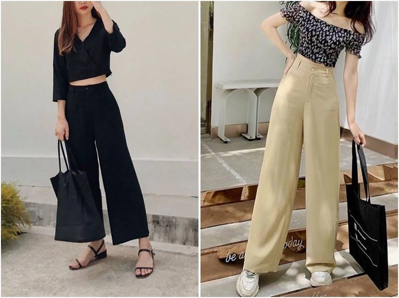 Bộ sưu tập hình ảnh gái xinh mặc áo croptop ngắn siêu quyến rũ 9 Sành điệu xuống phố với set đồ croptop và quần culottes trẻ trung