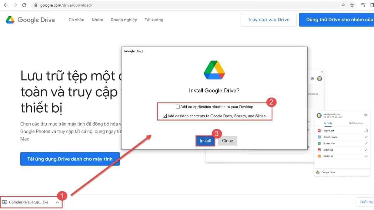 Sao lưu dữ liệu của bạn lên đám mây