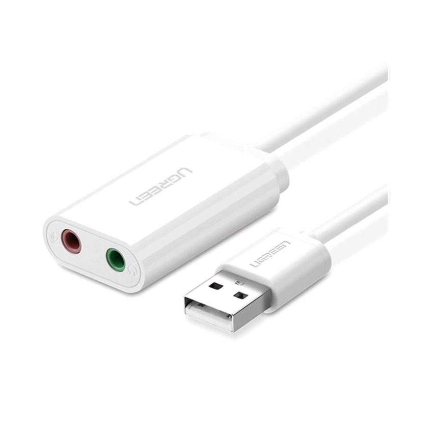 Hướng dẫn chi tiết cách kiểm tra card âm thanh laptop nhanh chóng chuẩn xác 3 Sử dụng Card sound USB 2.0 to 3.5mm Ugreen 30143 để test sound card ngoài