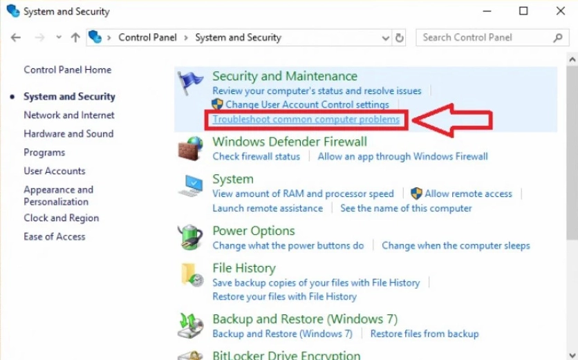 Hướng dẫn chi tiết cách làm cho laptop win 10 chạy nhanh hơn hiệu quả 33 Sử dụng công cụ sửa lỗi có sẵn để thay thế phần mềm bên ngoài