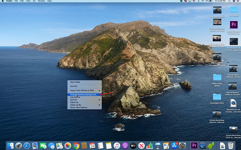 Hướng dẫn chi tiết cách cài màn hình laptop sắc nét và khắc phục lỗi ảnh mờ 35 Sử dụng hình nền mặc định của Macbook