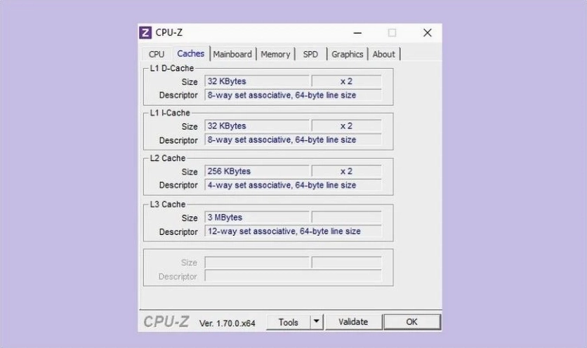 Sử dụng phần mềm CPU-Z chuyên dụng để kiểm tra thông số và công suất sạc của laptop