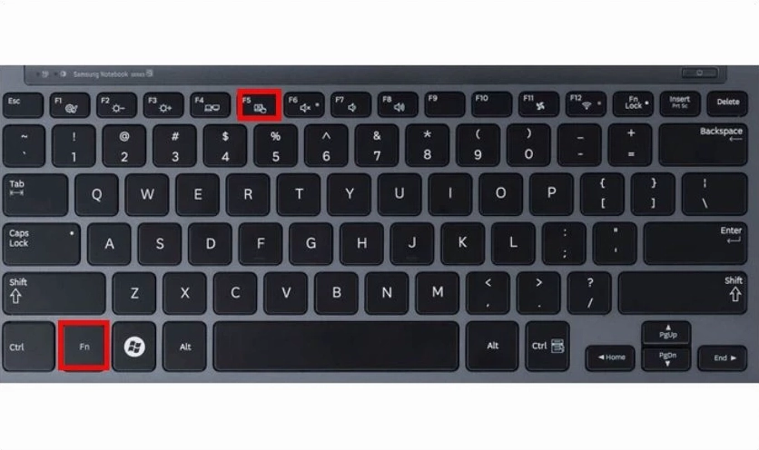 Sử dụng phím Fn kết hợp với phím tắt chức năng để kích hoạt lại chuột cảm ứng trên laptop