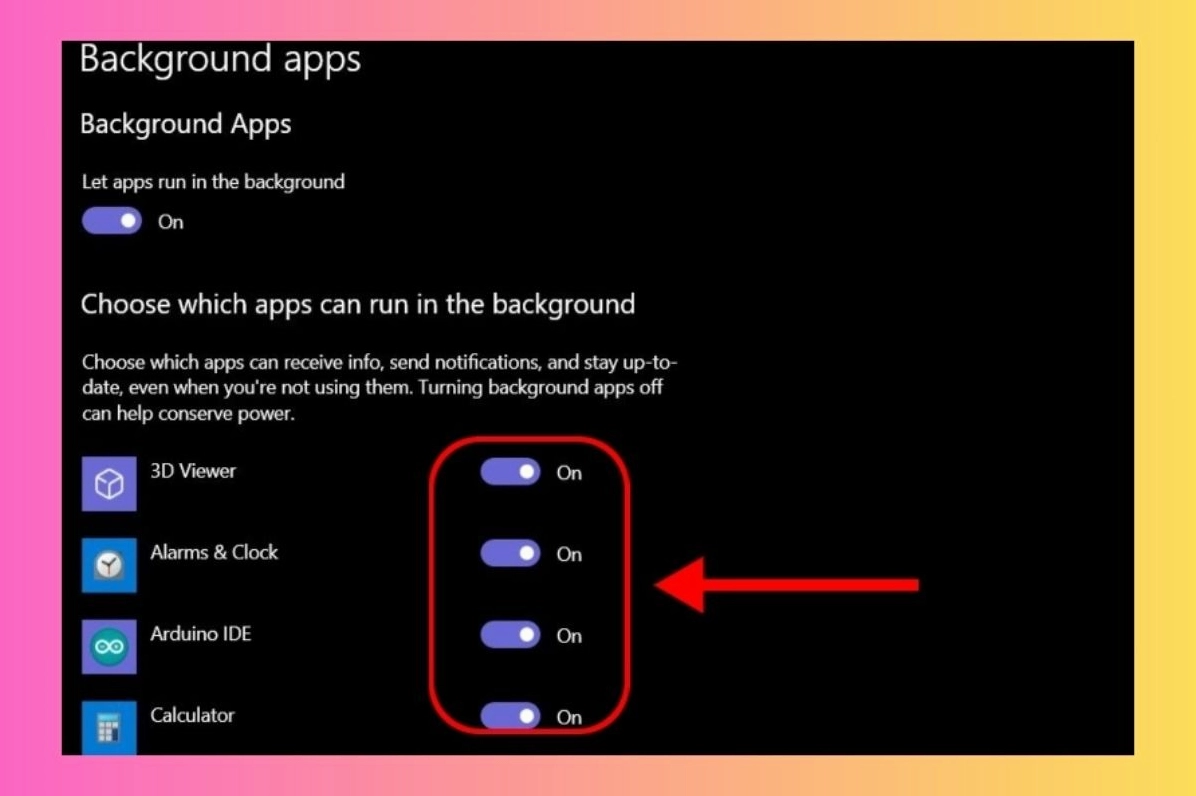 Sử dụng Task Manager để tắt các ứng dụng nền không cần thiết nhằm giải phóng RAM