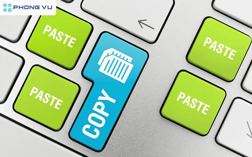 Sử dụng tổ hợp phím Ctrl + C và Ctrl + V để sao chép thông tin