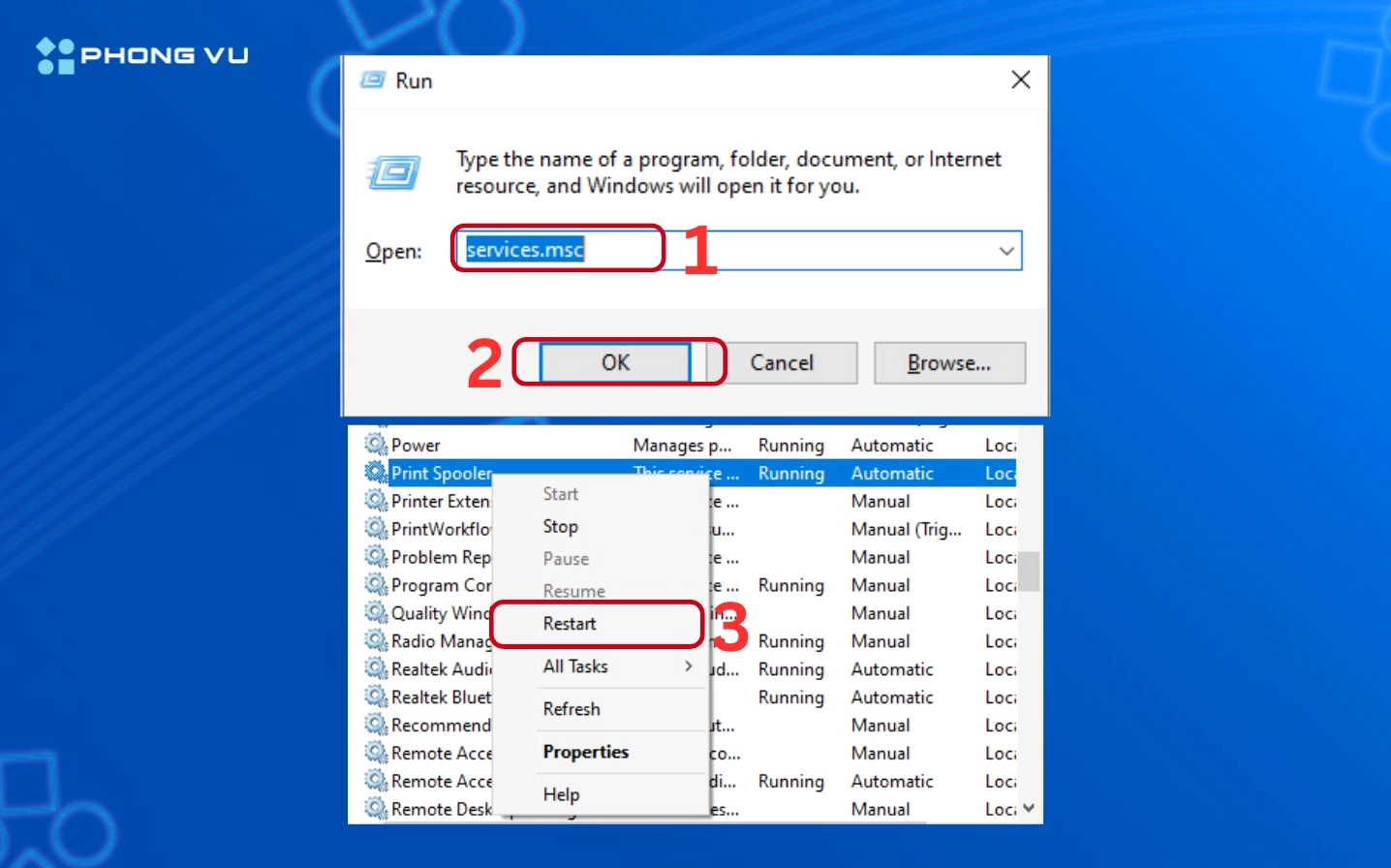 Hướng dẫn chi tiết cách cài đặt máy in cho laptop từ chuyên gia 2026 23 Sửa lỗi máy in không nhận lệnh in