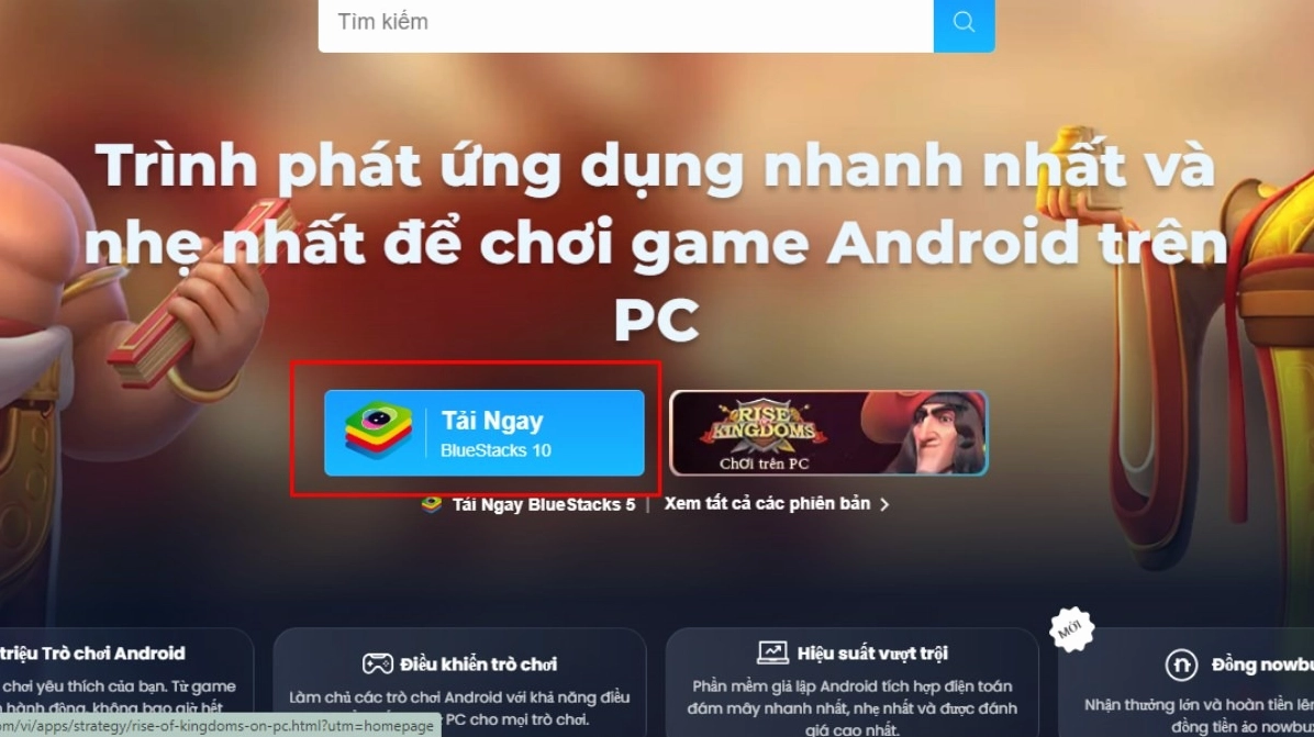 Tải phần mềm giả lập Bluestacks