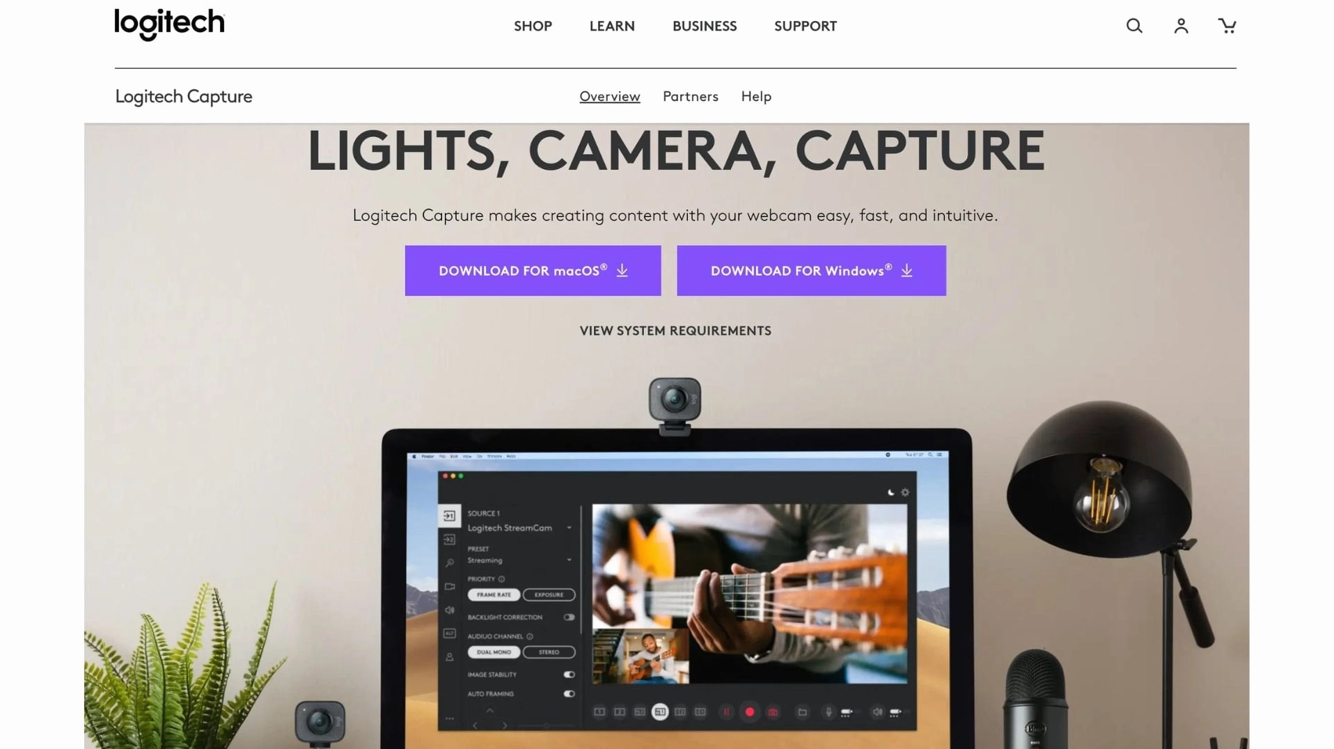 Hướng dẫn chi tiết cách cài webcam cho laptop cực đơn giản tại nhà 13 Tải sẵn các bản driver hoặc phần mềm hỗ trợ chuyên dụng như Logitech Capture hay OBS