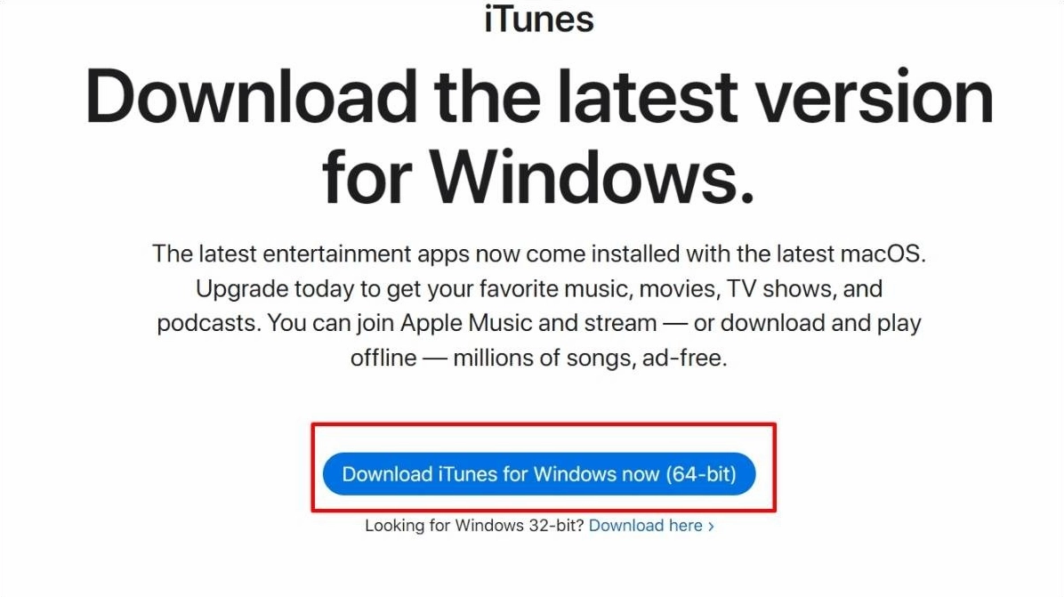 Hướng dẫn cách đồng bộ iPhone với laptop nhanh chóng đơn giản 2 Tải và cài đặt phần mềm iTunes phiên bản mới nhất từ trang chủ Apple cho máy tính Windows