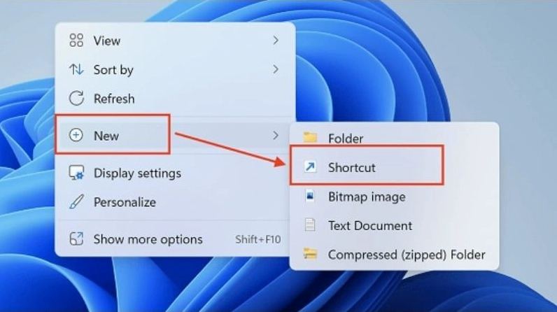 Tạo Shortcut Shutdown trên màn hình