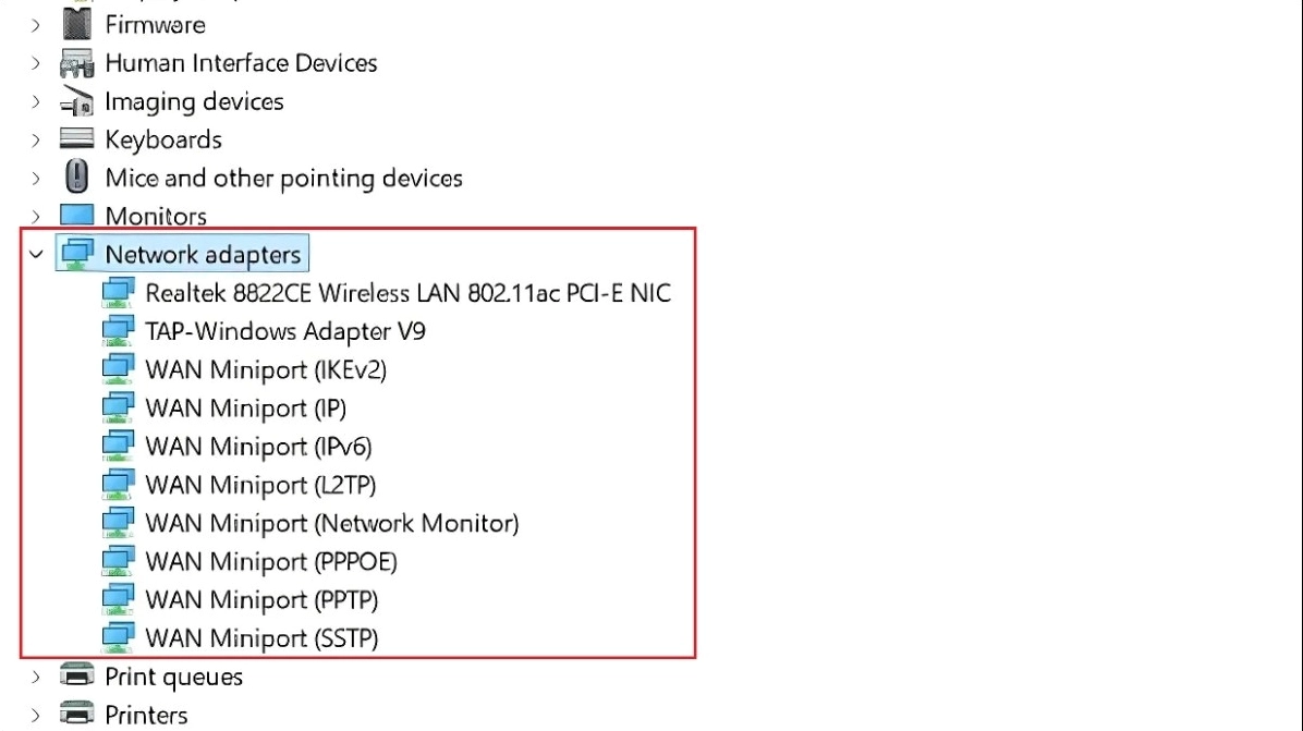Tên linh kiện mạng thường chứa các từ khóa chuyên ngành quen thuộc