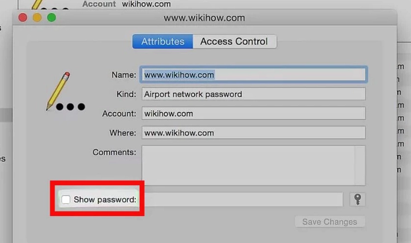 Thao tác bạn chọn ô Show password để hiển thị mật khẩu Wi Fi đã lưu