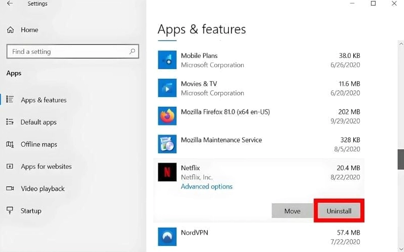 Hướng dẫn chi tiết cách cài đặt laptop mới mua chuẩn kỹ thuật 9 Thao tác click vào tùy chọn Uninstall để xóa ứng dụng không cần thiết