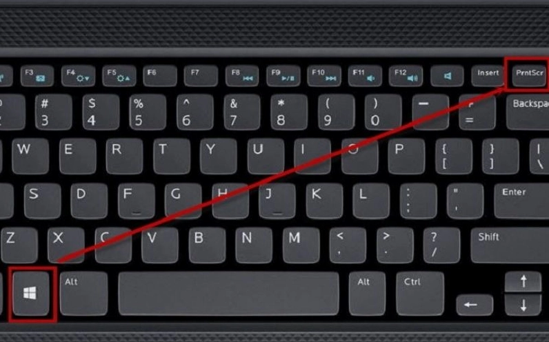Thao tác nhấn tổ hợp phím Windows và Print Screen để lưu ảnh tự động trên máy tính win 7