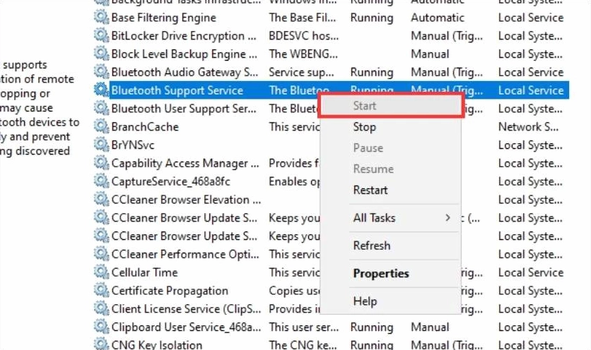 Hướng dẫn chi tiết cách bắt bluetooth cho laptop Windows và macOS 19 Thao tác tắt và bật lại kết nối bluetooth để khởi động lại tiến trình