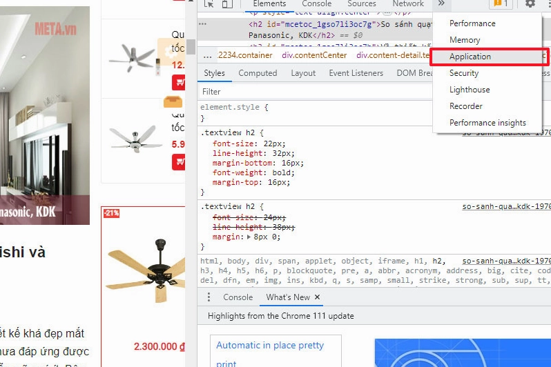 Thao tác vô hiệu hóa JavaScript trong phần cài đặt trang web