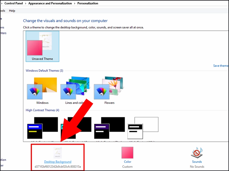 Hướng dẫn chi tiết cách cài màn hình laptop sắc nét và khắc phục lỗi ảnh mờ 21 Thay đổi hình nền máy tính trong Settings Win 8 - 3
