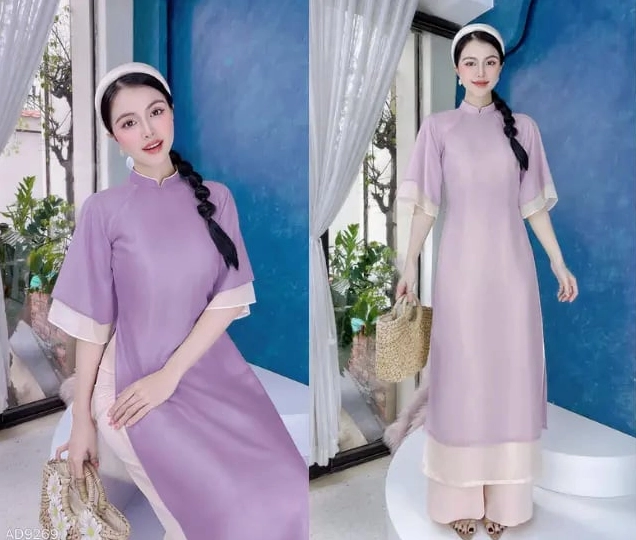 Thiết kế áo dài bốn tà hiện đại mang lại vẻ đẹp thướt tha cho người mặc