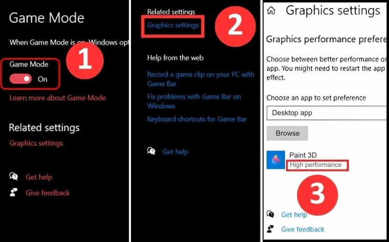 Thiết lập cấu hình đồ họa cao nhất cho game thông qua tính năng Graphics Settings