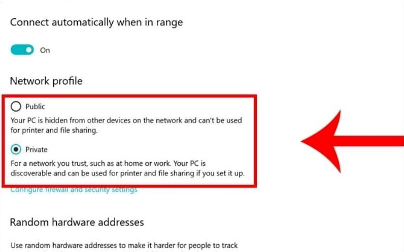 Hướng dẫn chi tiết cách kết nối 2 laptop để chơi game mượt mà không giật lag 10 Thiết lập Network Profile ở chế độ Private để các thiết bị tìm thấy nhau
