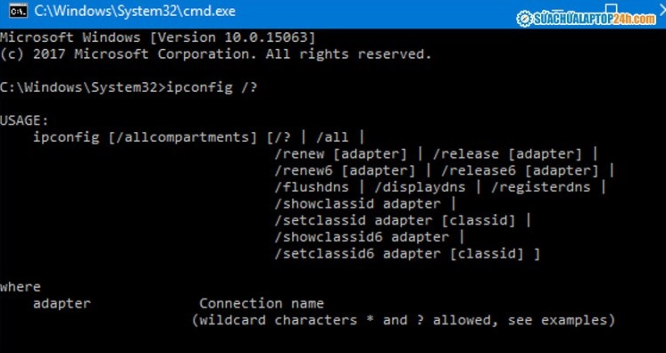 Thông báo kết quả sau khi chạy lệnh sfc scannow trên Command Prompt