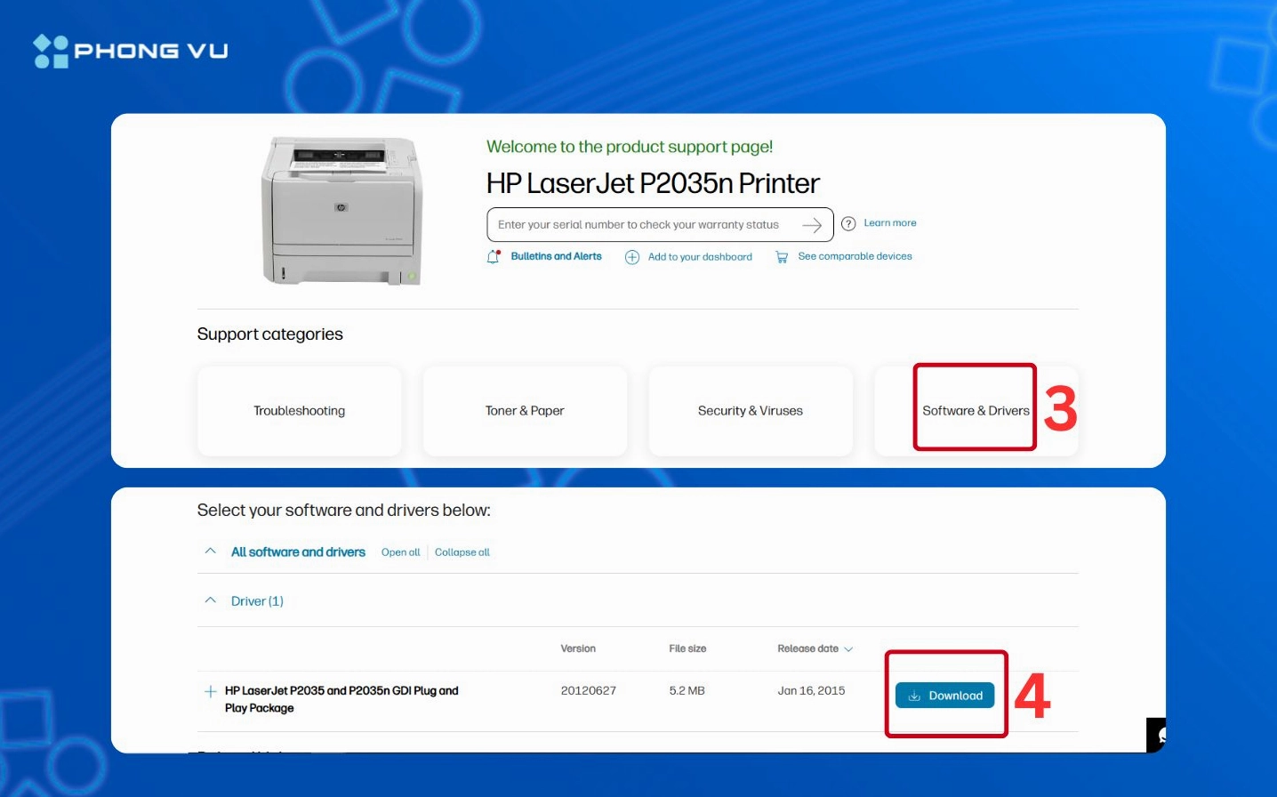 Thông báo lỗi máy in không được nhận diện khi kết nối cáp USB