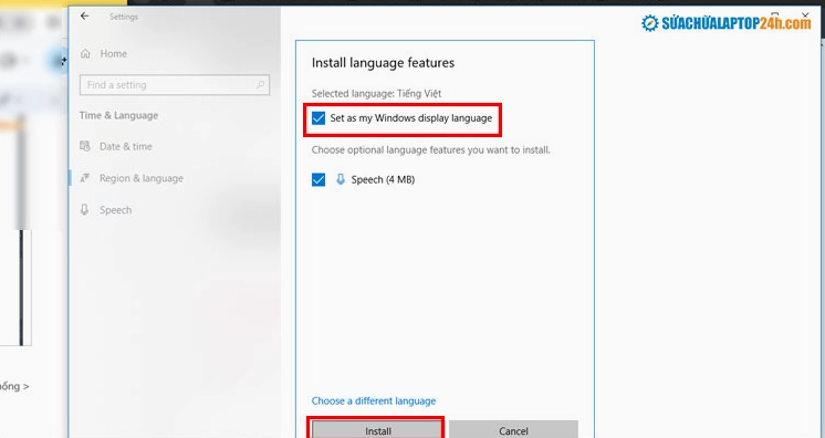 Hướng dẫn chi tiết cách đổi ngôn ngữ trên laptop Windows nhanh chóng 24 Tích chọn Set as my display language