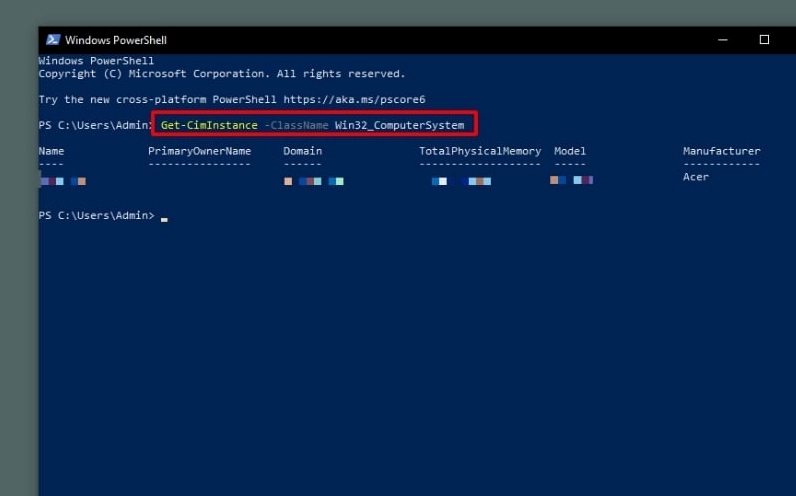 Hướng dẫn chi tiết cách kiểm tra model laptop nhanh chóng và chuẩn xác nhất 14 Tiến hành nhập lệnh chuyên dụng và nhấn Enter để xem model laptop trực tiếp