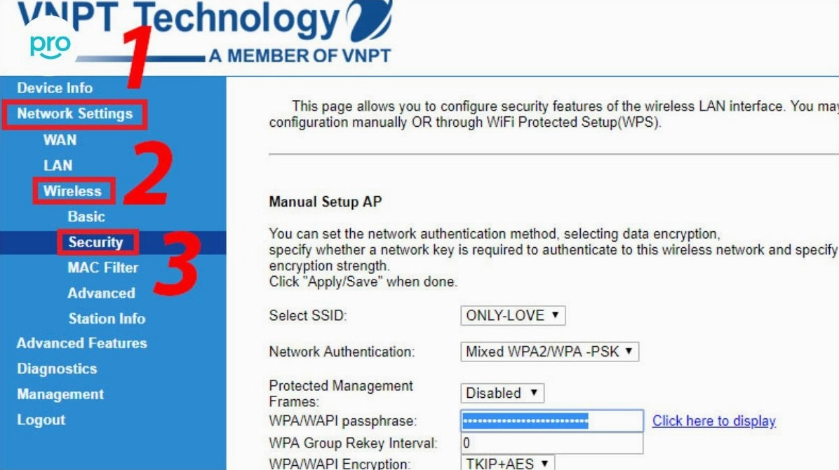 Hướng dẫn chi tiết cách đổi mật khẩu wifi trên laptop đơn giản và an toàn nhất 11 Tìm mục Network Settings > tìm các mục có tên như Wireless