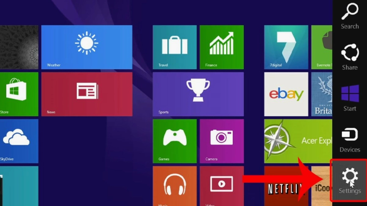 Hướng dẫn chi tiết cách bật bluetooth trên laptop dell inspiron nhanh chóng nhất 4 Tìm và nhấn chọn Settings