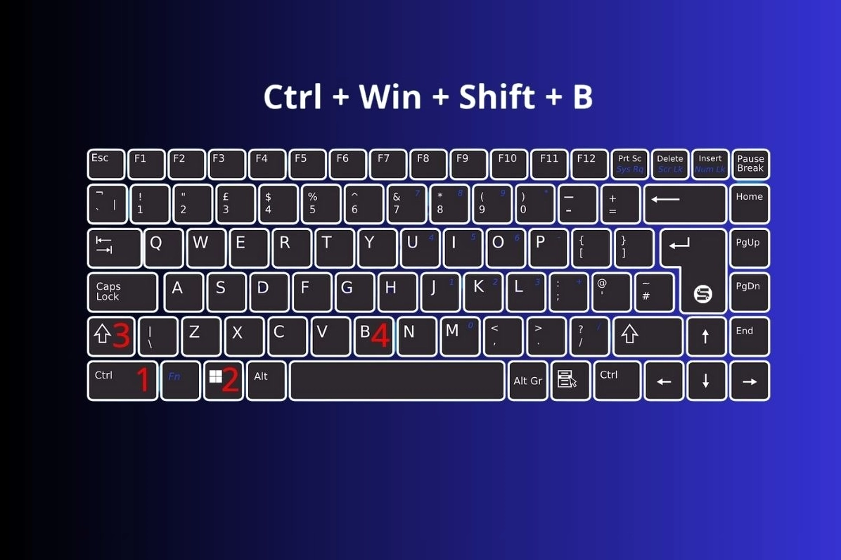 Hướng dẫn chi tiết cách tắt máy tính laptop khi bị đơ an toàn nhất năm 2026 14 Tổ hợp phím khởi động lại driver màn hình