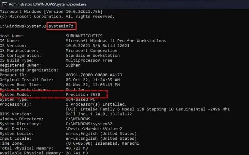 Tra cứu thông tin kích thước màn hình từ tên model máy tính