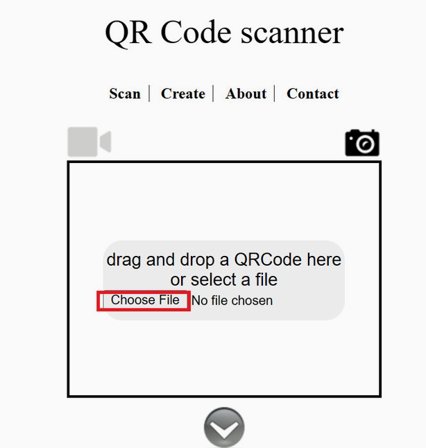 Trang web hiển thị kết quả giải mã nội dung QR trực tiếp