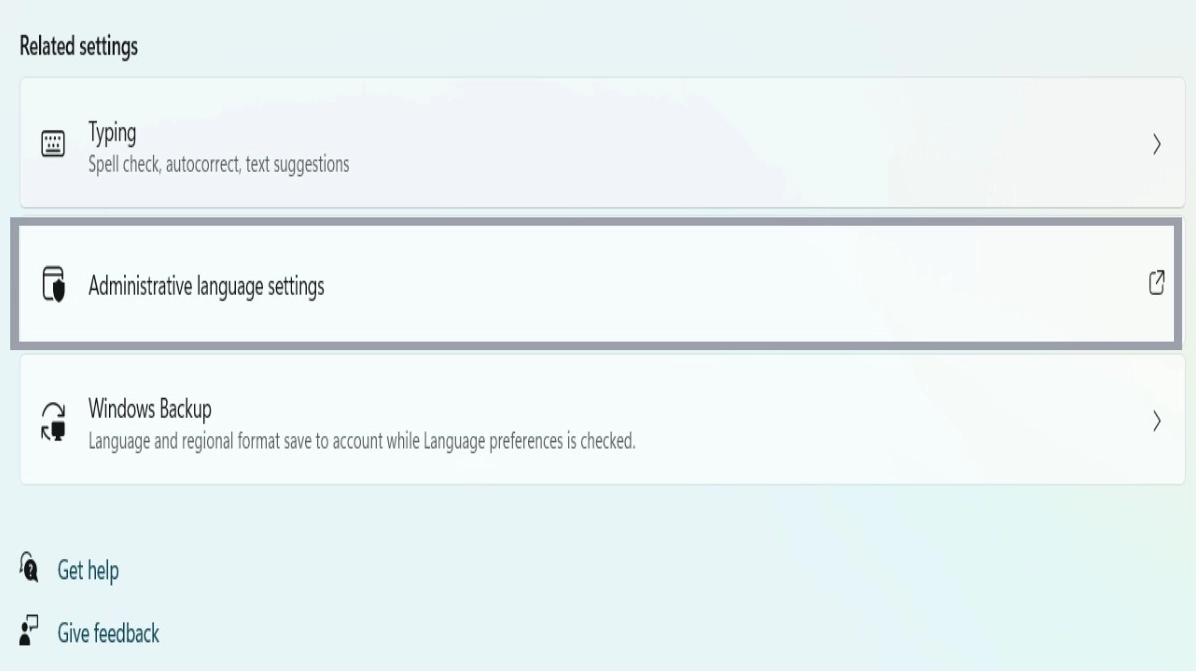 Hướng dẫn chi tiết cách đổi ngôn ngữ trên laptop Windows nhanh chóng 29 Trong phần Related settings, bấm chọn Administrative language settings