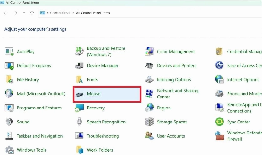 Truy cập Control Panel để cài đặt