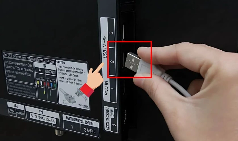 Truy cập phần cài đặt mạng trên tivi