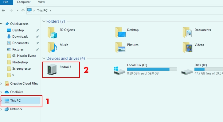 Hướng dẫn chi tiết cách bắn bluetooth từ điện thoại vào laptop nhanh chóng và hiệu quả nhất 2026 31 Truy cập sâu vào bộ nhớ trong của thiết bị di động thông qua trình quản lý trên máy tính