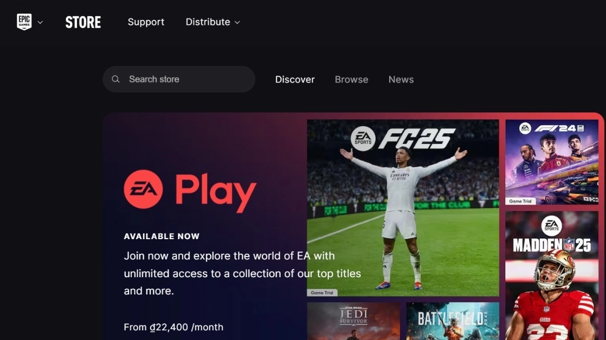 Truy cập website cung cấp game