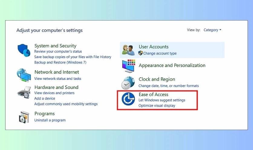 Tùy chọn Ease of Access trong Windows
