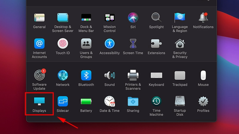 Hướng dẫn chi tiết cách cài đặt máy chiếu cho laptop nhanh chóng và đơn giản nhất 22 Tùy chọn sắp xếp màn hình khi thiết lập kết nối máy Mac với máy chiếu
